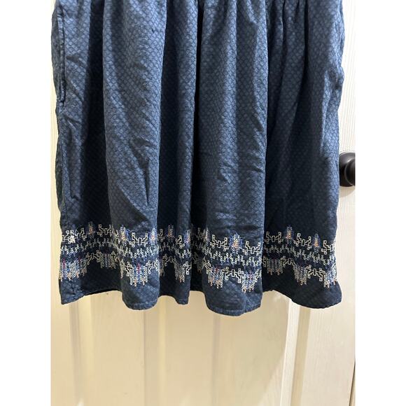 Knox Rose Navy Embroidered Boho Dress XL - Picture 4 of 11